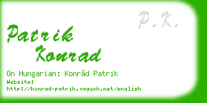 patrik konrad business card